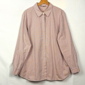 Lafayette 148 NY Womens Long Sleeve Cotton Shirt XXL Breathable Classic Tunic